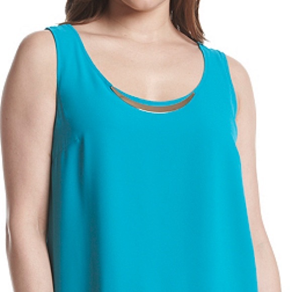 Turquoise Bar Neck Hi-Lo Cami-NWT - Picture 4 of 4